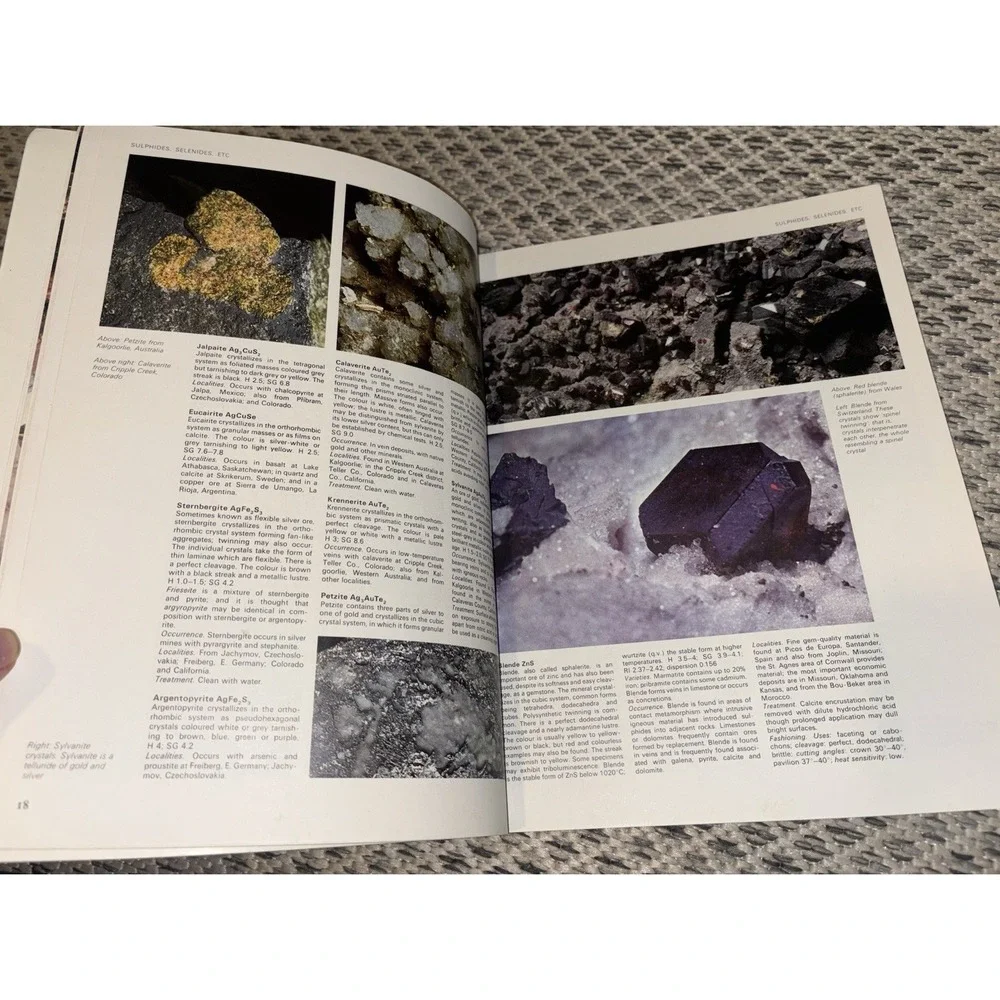 Mineral & Gemstones Vintage Paperback VNR Color Dictionary Mineralogy NonFiction